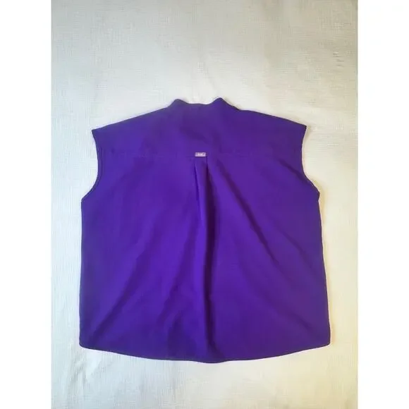 FIGS Rafaela Oversized Scrub Top Digital Grape Purple Women's XL Retired Rare - Picture 12 of 15